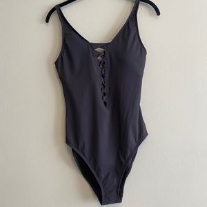 BRAND NEW Bleu Lace up One Piece Suit